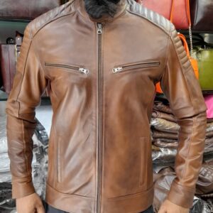 Louis bond Tan leather Jacket