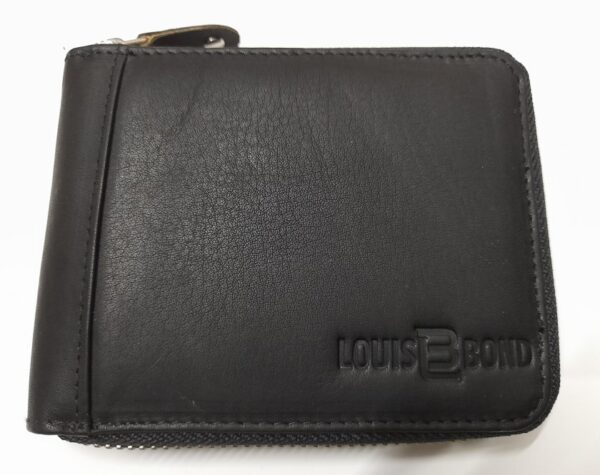 Full Zip Leather Wallet for Men