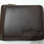 Louis bond Full zip leather wallet for men