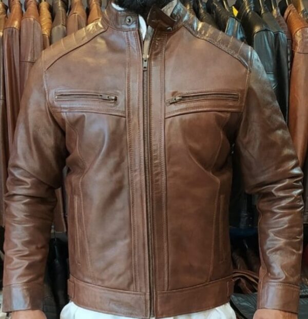 Mens leather Jacket